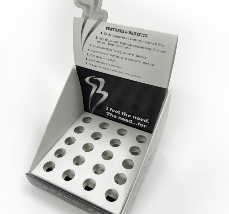 Custom box insert for lighters